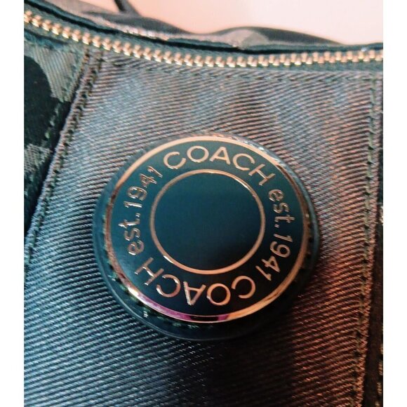 Coach Signature Logo Hobo Shoulder Bag - Picture 14 of 16